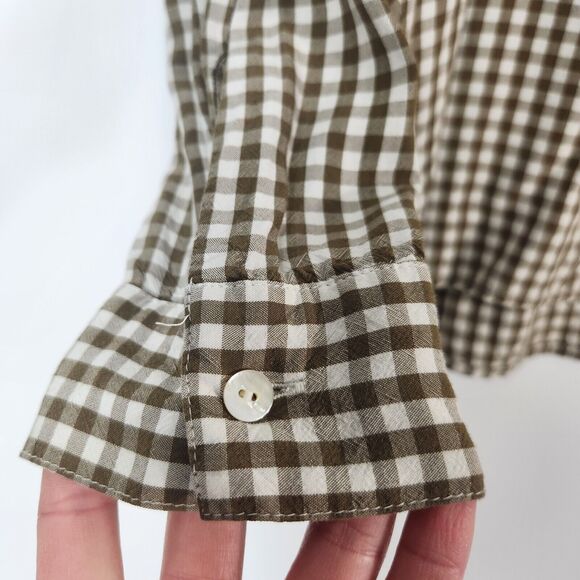 J Jill Shirt Womens Sz S Cottagecore Boho Peasant Western Cowgirl Layering Piece - Picture 5 of 10